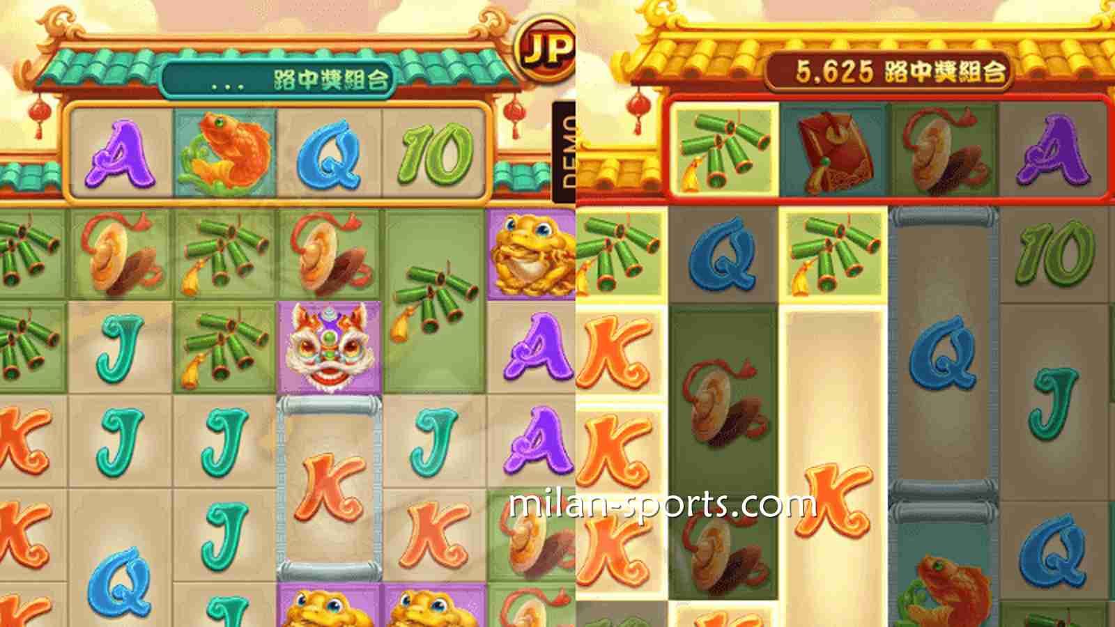 《聚宝财神》老虎机游戏投注界面｜米兰体育