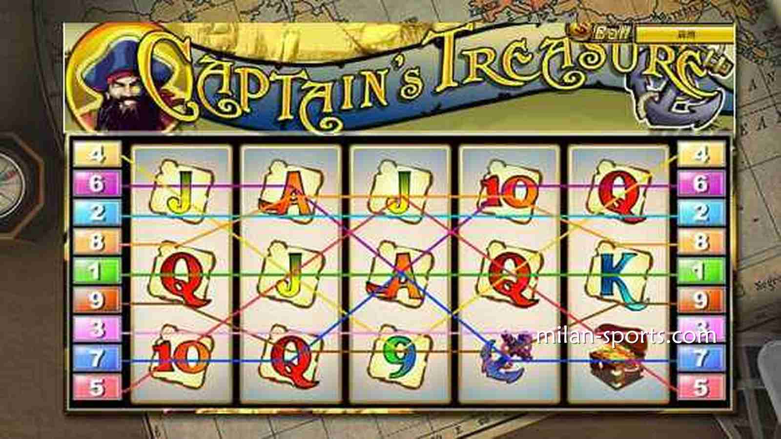 《船长宝藏》游戏投注界面｜米兰体育